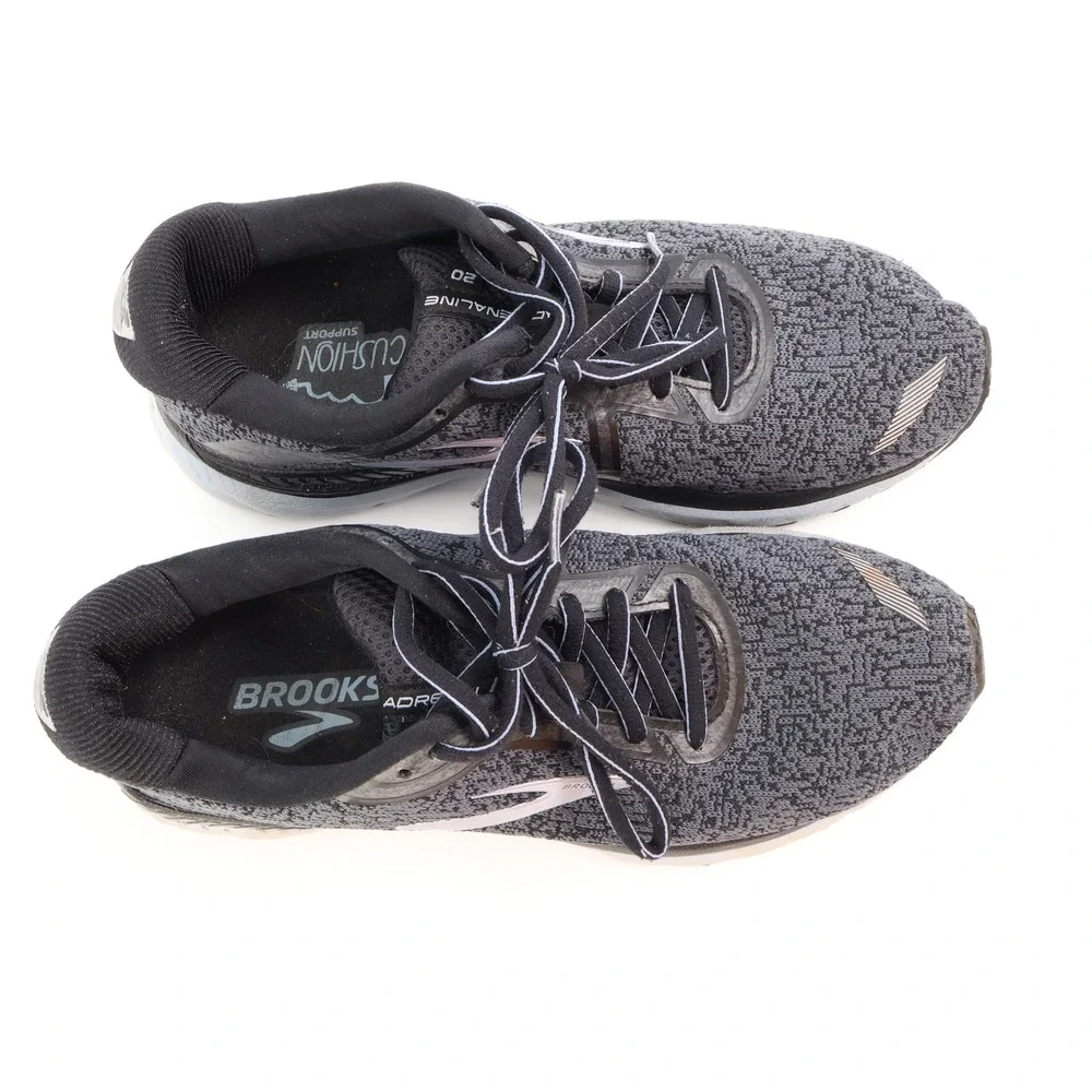 Brooks Adrenaline GTS 20 Gray Running Shoes Women's Size‎ 10 B Medium Width